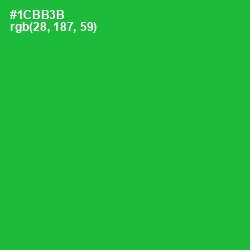 #1CBB3B - Forest Green Color Image