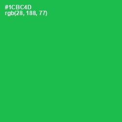 #1CBC4D - Green Haze Color Image