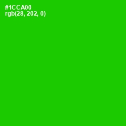 #1CCA00 - Green Color Image