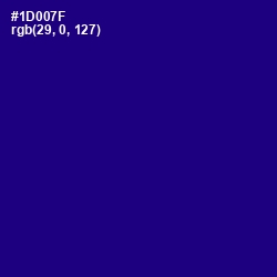 #1D007F - Deep Koamaru Color Image