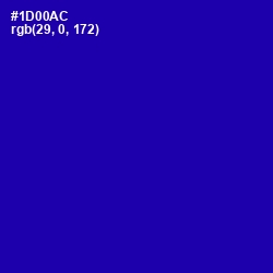 #1D00AC - Ultramarine Color Image