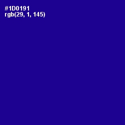 #1D0191 - Ultramarine Color Image