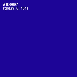 #1D0697 - Ultramarine Color Image