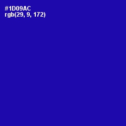#1D09AC - Ultramarine Color Image
