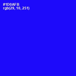 #1D0AFB - Blue Color Image