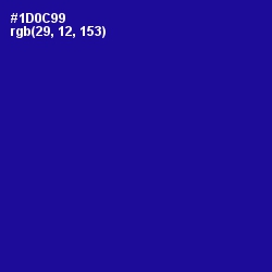 #1D0C99 - Ultramarine Color Image