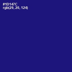 #1D147C - Deep Koamaru Color Image