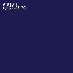 #1D1B4F - Bunting Color Image