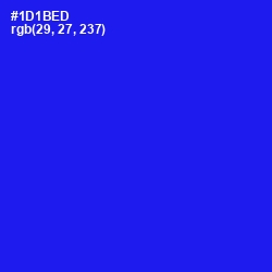 #1D1BED - Blue Color Image