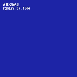 #1D25A6 - Persian Blue Color Image