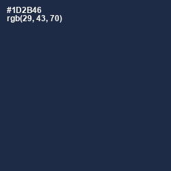 #1D2B46 - Big Stone Color Image