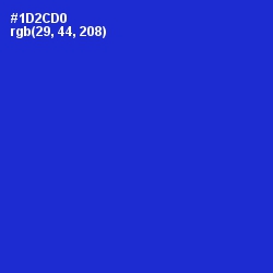 #1D2CD0 - Dark Blue Color Image