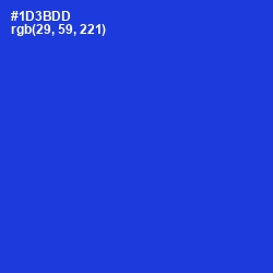 #1D3BDD - Dark Blue Color Image