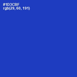 #1D3CBF - Persian Blue Color Image