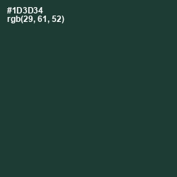 #1D3D34 - Gable Green Color Image