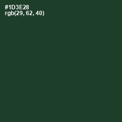 #1D3E28 - Timber Green Color Image