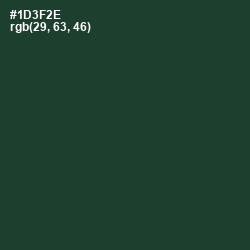 #1D3F2E - Timber Green Color Image