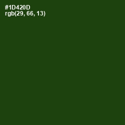 #1D420D - Dark Fern Color Image