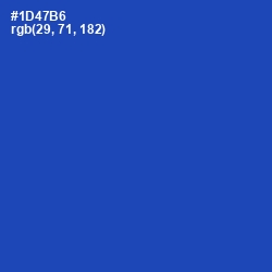 #1D47B6 - Tory Blue Color Image