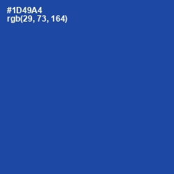 #1D49A4 - Tory Blue Color Image