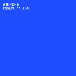 #1D4DFE - Blue Ribbon Color Image