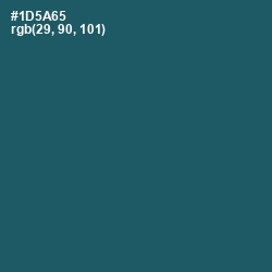 #1D5A65 - Chathams Blue Color Image