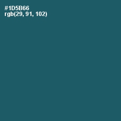 #1D5B66 - Chathams Blue Color Image