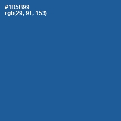 #1D5B99 - Venice Blue Color Image