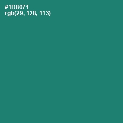 #1D8071 - Elf Green Color Image