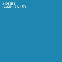 #1D86B1 - Eastern Blue Color Image