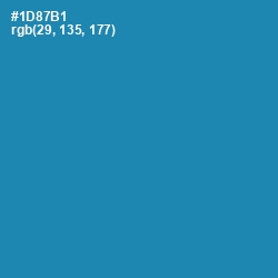 #1D87B1 - Eastern Blue Color Image