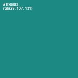 #1D8983 - Blue Chill Color Image