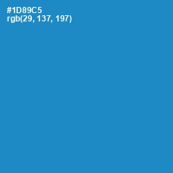#1D89C5 - Pacific Blue Color Image