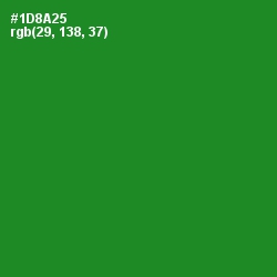 #1D8A25 - Forest Green Color Image