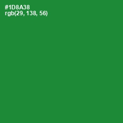 #1D8A38 - Forest Green Color Image