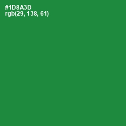 #1D8A3D - Forest Green Color Image