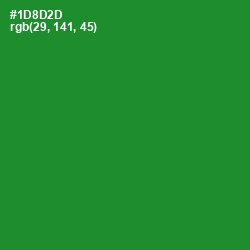 #1D8D2D - Forest Green Color Image