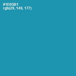 #1D95B1 - Eastern Blue Color Image