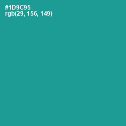 #1D9C95 - Blue Chill Color Image