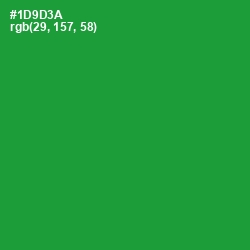 #1D9D3A - Forest Green Color Image