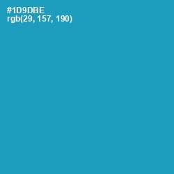 #1D9DBE - Eastern Blue Color Image
