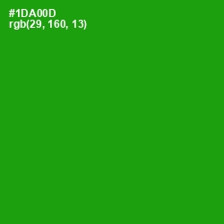 #1DA00D - Forest Green Color Image