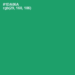 #1DA06A - Green Haze Color Image