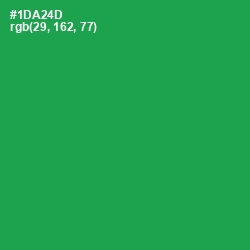 #1DA24D - Eucalyptus Color Image