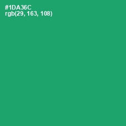 #1DA36C - Green Haze Color Image
