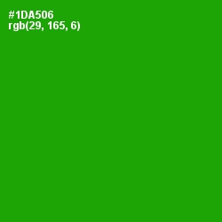 #1DA506 - Forest Green Color Image