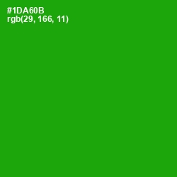 #1DA60B - Forest Green Color Image