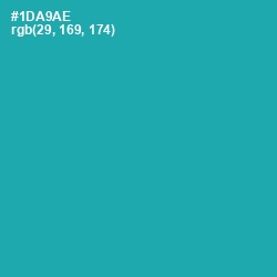 #1DA9AE - Eastern Blue Color Image