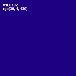 #1E0182 - Ultramarine Color Image