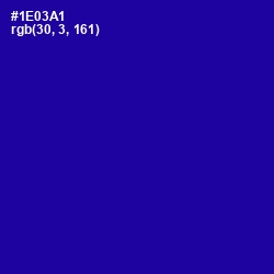 #1E03A1 - Ultramarine Color Image